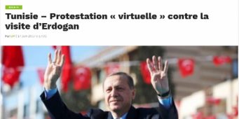 Протесты против приезда Эрдогана в Тунис