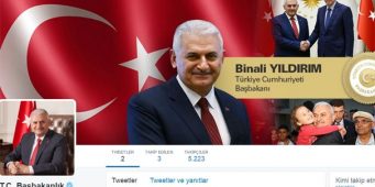 На кого подписан в твиттере премьер-министр Бинали Йылдырым?