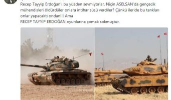 Телеведущая, утверждавшая, что по поручению Эрдогана создан танк на боре, стала объектом насмешек   