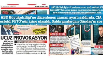 Скудоумие провластной газеты: Стрельба по посольству США в Анкаре – дело рук ЦРУ