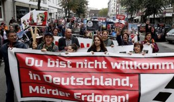 В Германии начались акции протеста против визита Эрдогана