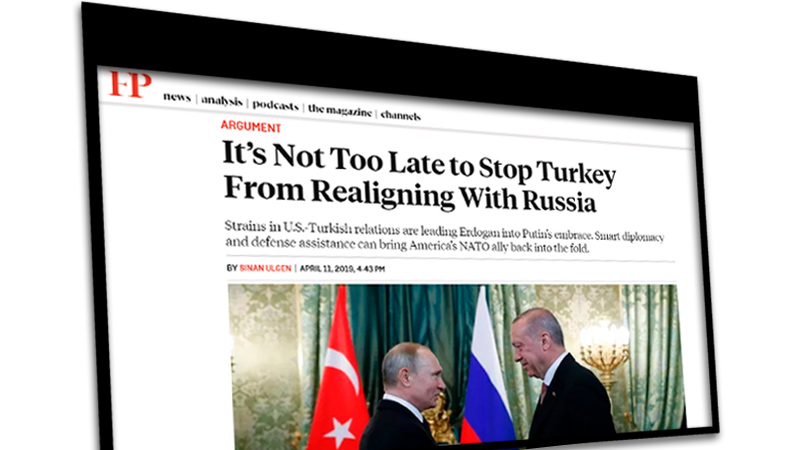 Foreign Policy: Напряжённость в отношениях США и Турции толкает Эрдогана в «объятия» Путина