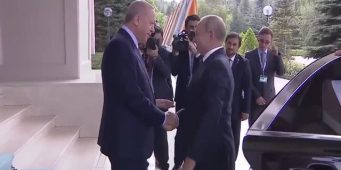Эрдоган встретил Путина словам «рад знакомству»   