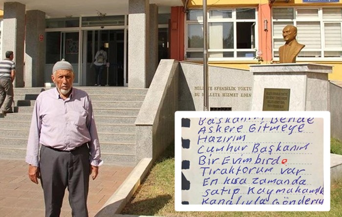 Мужчина, написавший письмо Эрдогану и пожертвовавший трактор и дом, повесился 