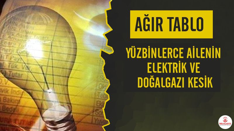 В Турции 590 тысяч семей отключены от газа, 123 тысячи семей – от электричества   