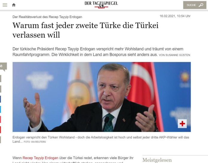 Немецкая газета: Каждый второй турок хочет бежать из Турции