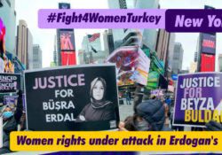 В Нью-Йорке появились реклама, привлекающая внимание к нарушениям прав человека и преступлениям против женщин в Турции   