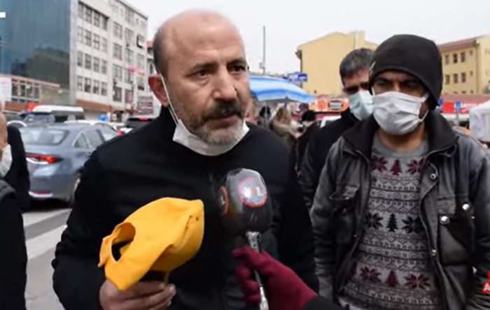 Житель Анкары обвинил Эрдогана в провале экономики   