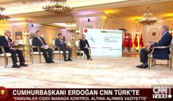 Эрдоган читал заготовленные ответы с телесуфлера в ходе прямого эфира с журналистами?